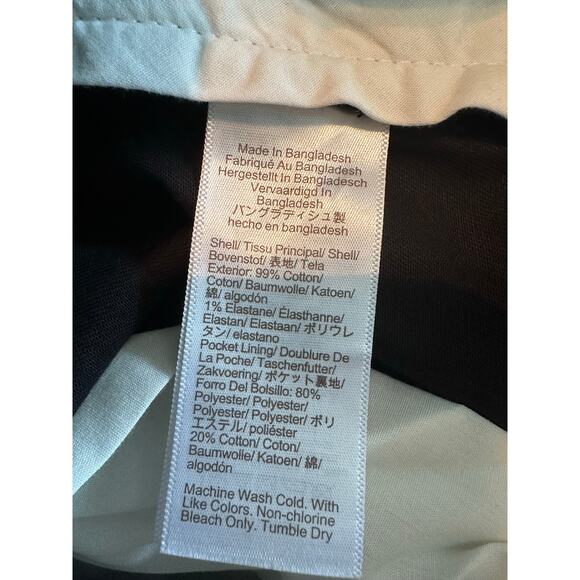 J. Crew Factory Straight Fit Flex Chino Pants Black Size 34x30 Casual Work Wear - Picture 10 of 11